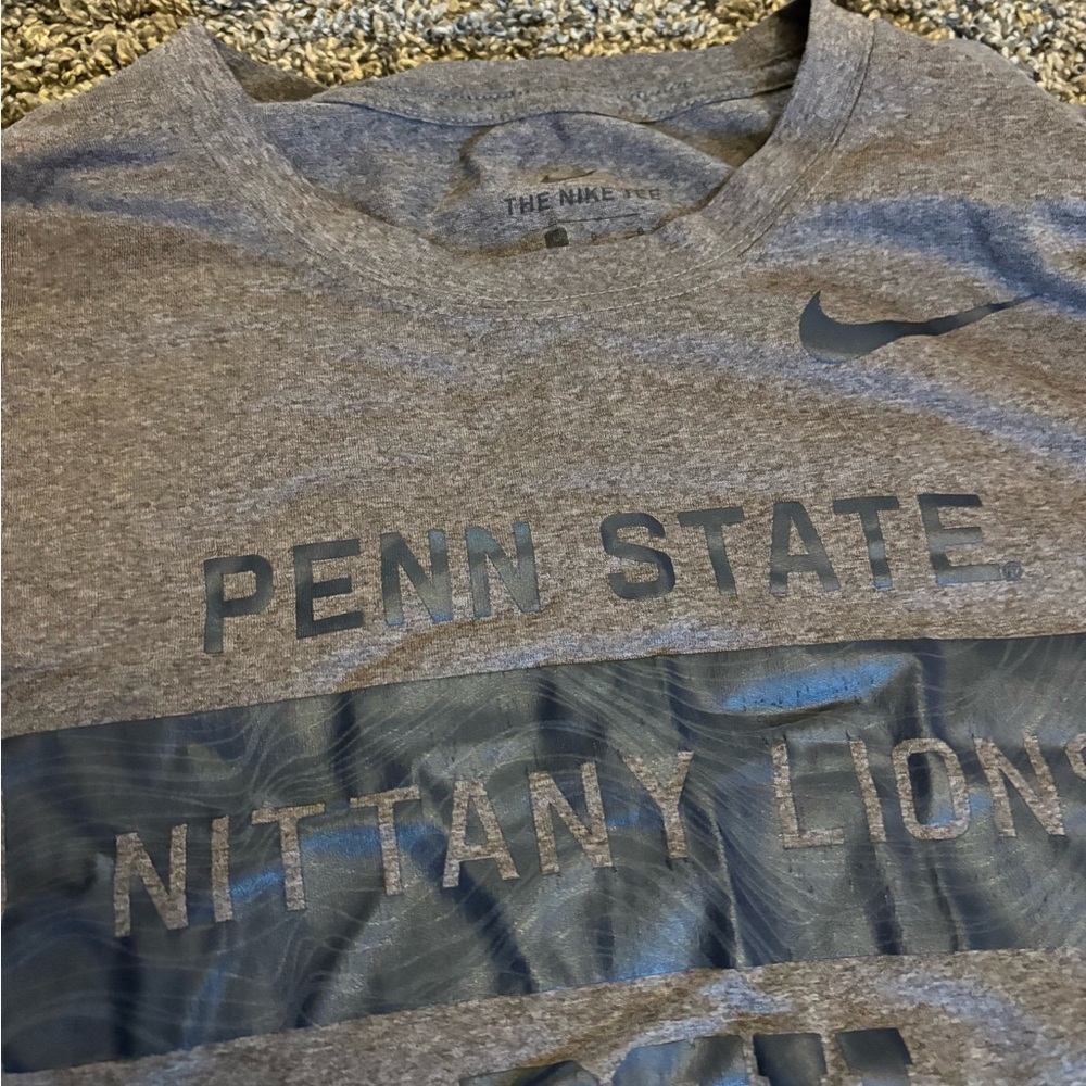 Nike Heather Gray Penn State Tee